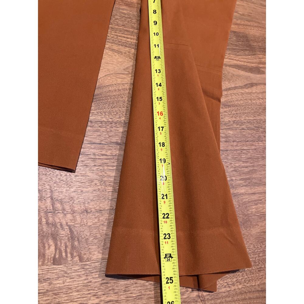 J.Crew‎ Women’s Orange Rust Dress Pants Size 4 Tailored Career Work Slacks - Picture 7 of 7